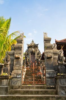 Gate of Hindu temple in Bali