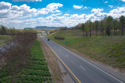 winding road through blue ridge