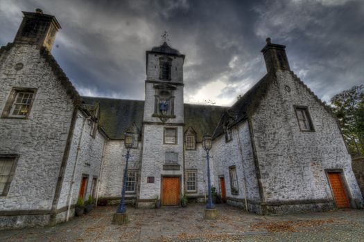 Eerie, Creepy, Mansion House in Stirling Scotland.