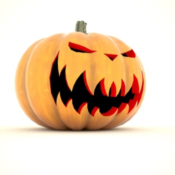Halloween pumpkin isolated on white background