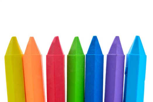 colorful eraser on white background isolated