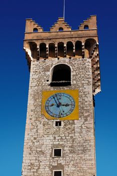 Old Civic Tower of the Praetorian Palace in Trento - Italy