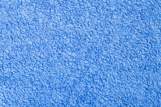 Abstract background of blue towels, closeup