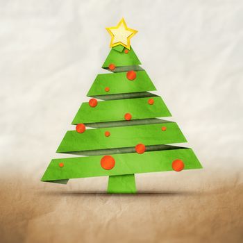 An image of a nice christmas tree of paper