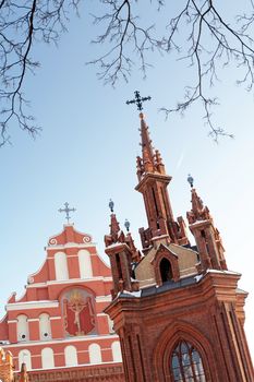 St. Anne's and St. Francis and St. Bernardino Churches - a landmark in Vilnius, The capital of Lithuania