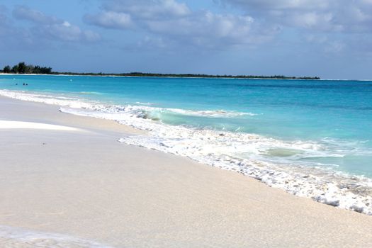 The clear water of the Caribbean 