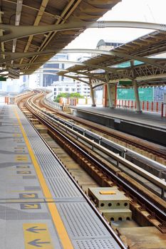subway tracks in the Thailand