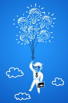 Business professionals with a business idea into success.