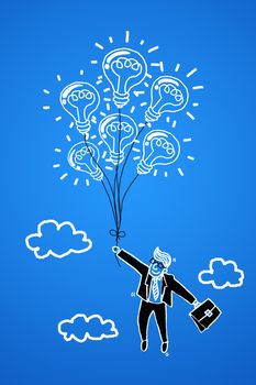 Business professionals with a business idea into success.