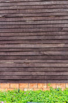 Detail of old wooden wall as background textured.