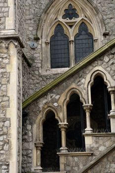 Details of gothic english church