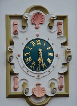 Wall Clock in close up