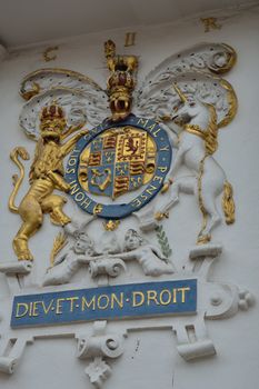 Coat of arms on building