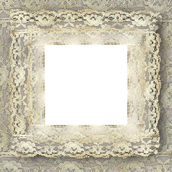 vintage lace frame with copy space