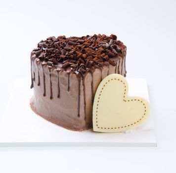 cake, Ice-cream cake on white background