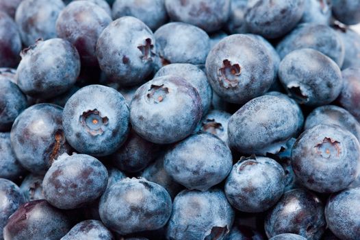 Blueberry close up background texture