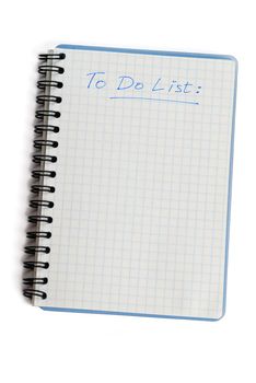 Blank to do list with soft shadow
