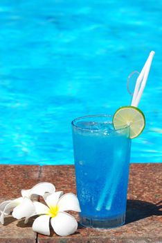 Cocktail near the swimming pool