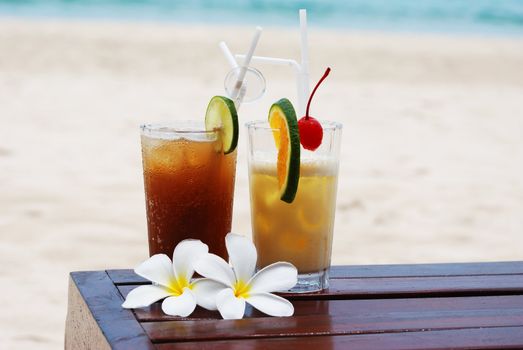 Cocktails on the beach