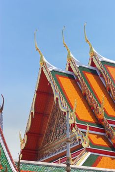 Thailand, Bangkok. Temple against sky.