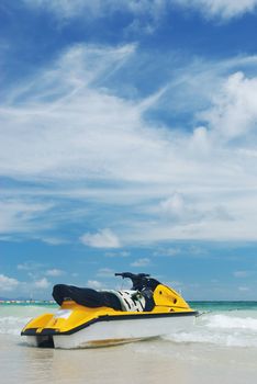 Jet Ski on a tropical beach