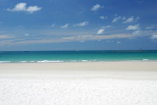 Beach Scene, Tropics, Pacific ocean