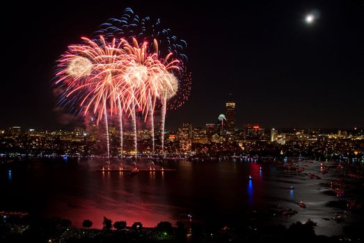 The 4th of July celebration in Boston, Massachusetts