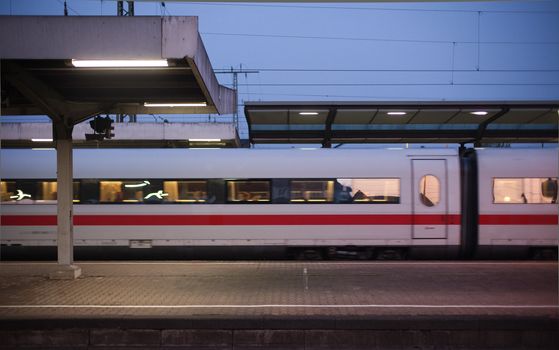 InterCity Express train at a German railway station