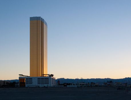 Newly built skyscraper on the Las Vegas Strip