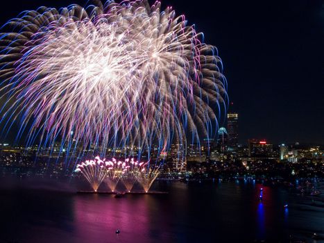 The 4th of July celebration in Boston, Massachusetts