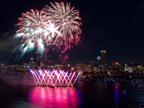 The 4th of July celebration in Boston, Massachusetts