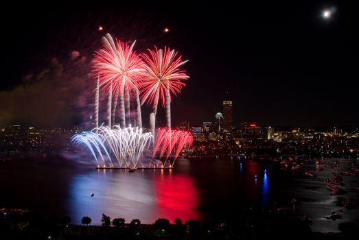 The 4th of July celebration in Boston, Massachusetts