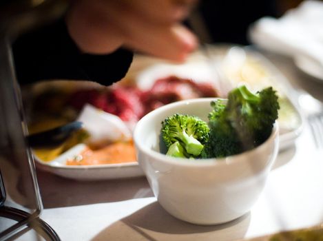 Broccoli in a bowl ready to be eaten