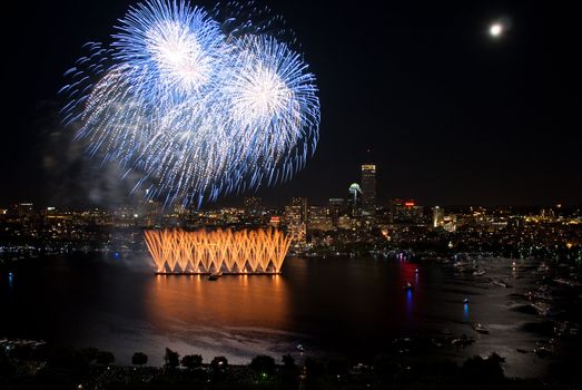 The 4th of July celebration in Boston, Massachusetts