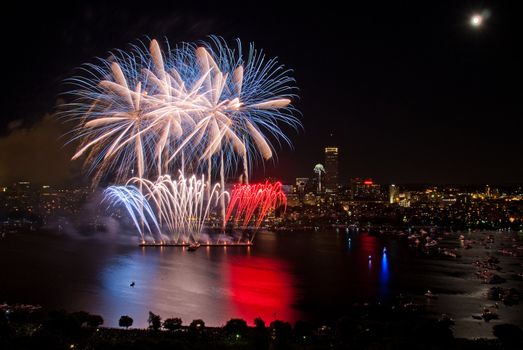 The 4th of July celebration in Boston, Massachusetts