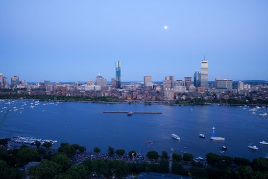 Boston's Back Bay and Cambridge on the Charles River