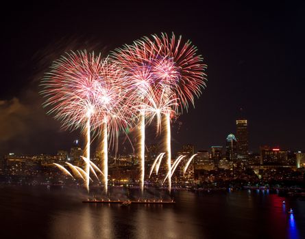 The 4th of July celebration in Boston, Massachusetts