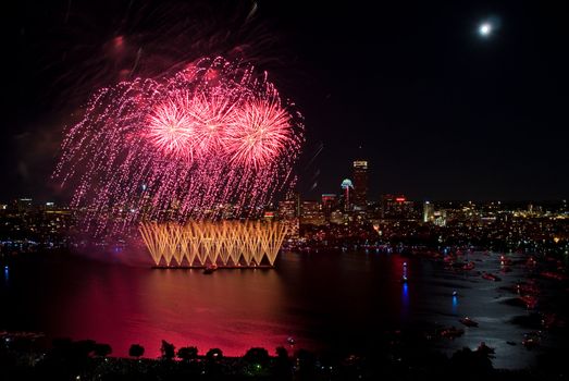 The 4th of July celebration in Boston, Massachusetts