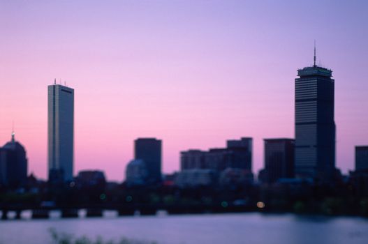 Prudential Building and Hancock Tower in Boston's Back Bay