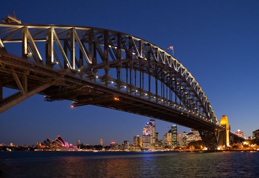 The Sydney Harbor Bridge and Sydney Opera House