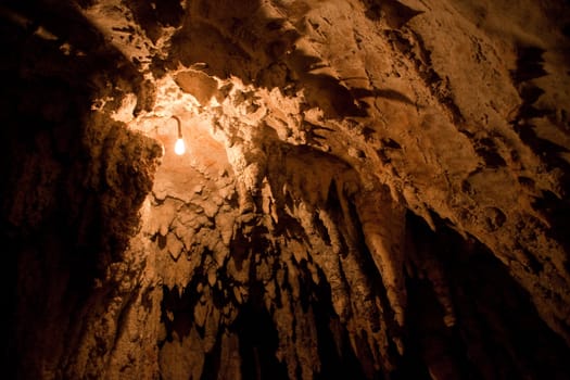 Lightbulb from 1880 in the Jenolan Caves