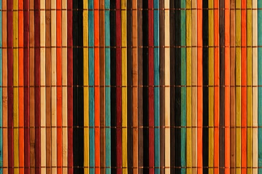 An abstract image of vertical colored bars.