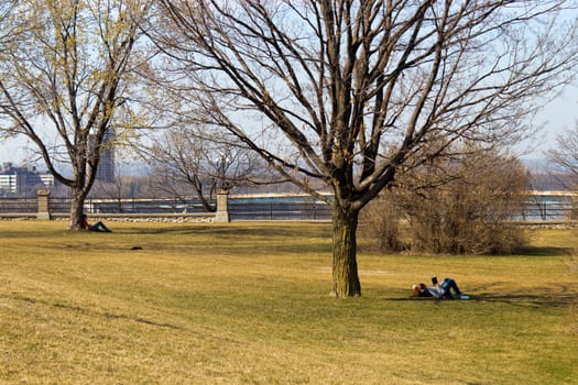 City park in Ottawa, Canada