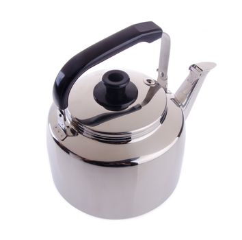 Kettle with whistle on a white background.