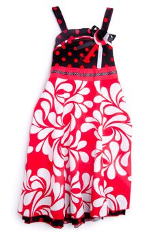 Dress for girls on the white background