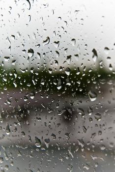 drops, glass, rain, window, the mood, the weather, the water