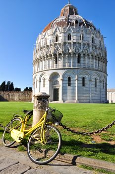 Baptistery of St. John in Pisa, Italy, Tuscany region