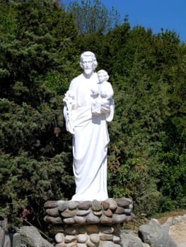 A statue of Saint Joseph in Medjugorje, Bosnia - Herzegovina.