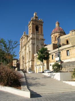 The church of Saint Lawrence in Vittoriosa, Malta.