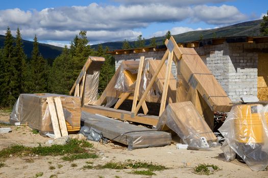 Build a cottage in the picturesque mountains